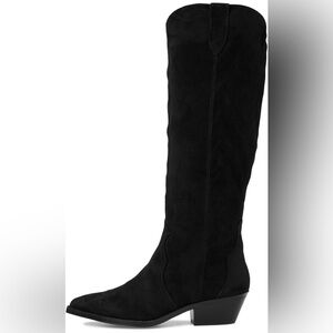 DOLCE VITA Kit Knee High Boots Black Suede - Size 8.5